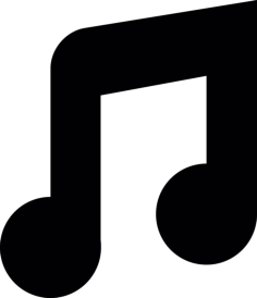 Musical Beam Note Vinyl Svg File, Free Vectors File